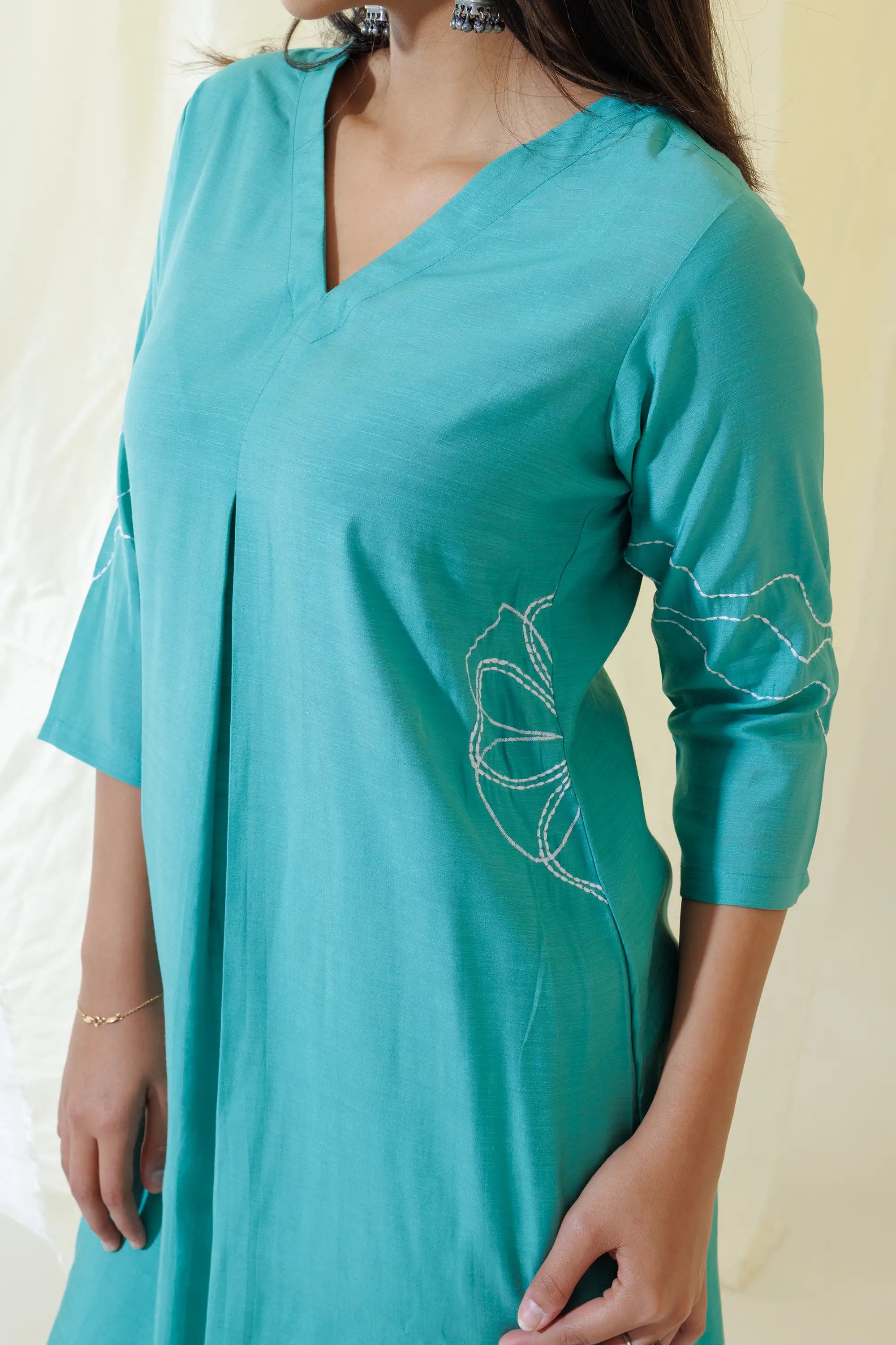 WOK  Mint Green Aline Kurta Set