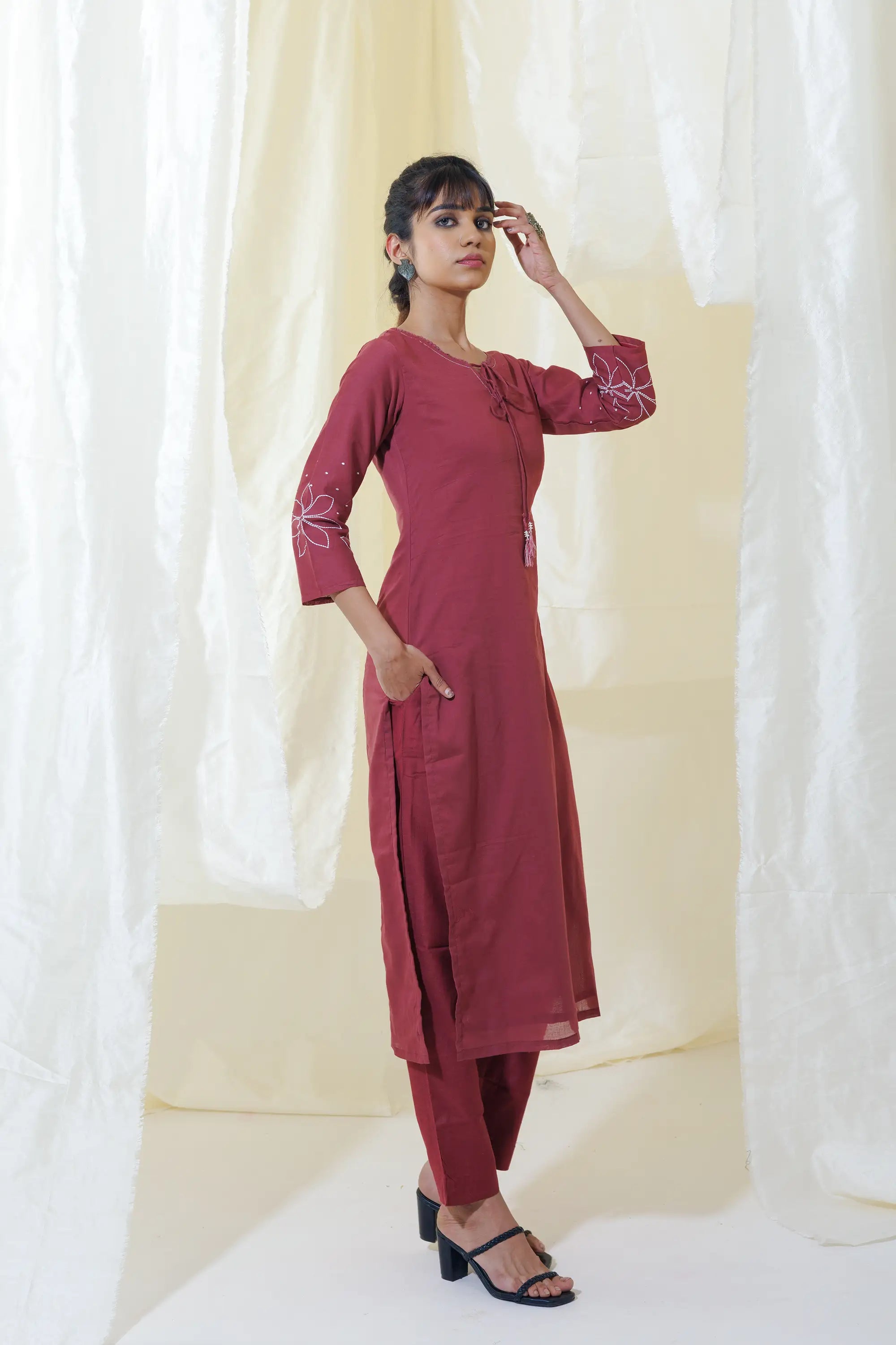 Onion Straight Fit Kurta Set