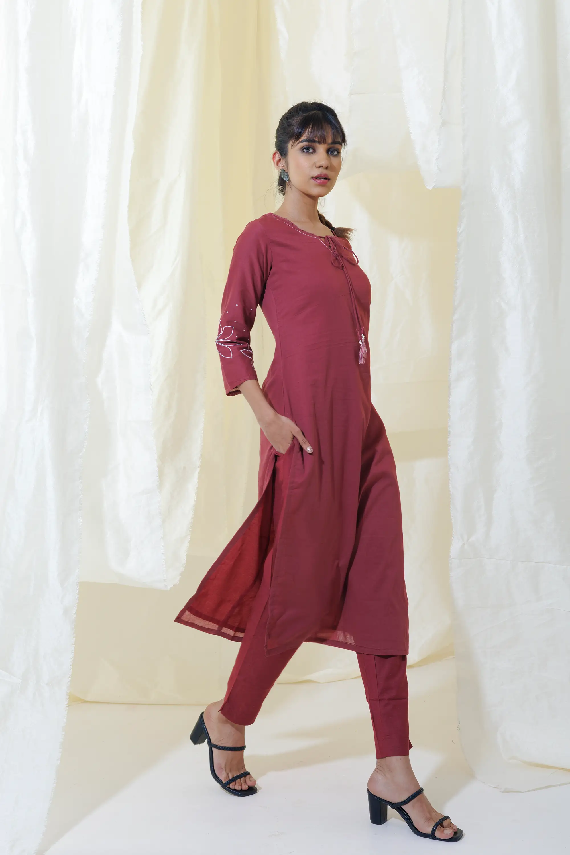 Onion Straight Fit Kurta Set