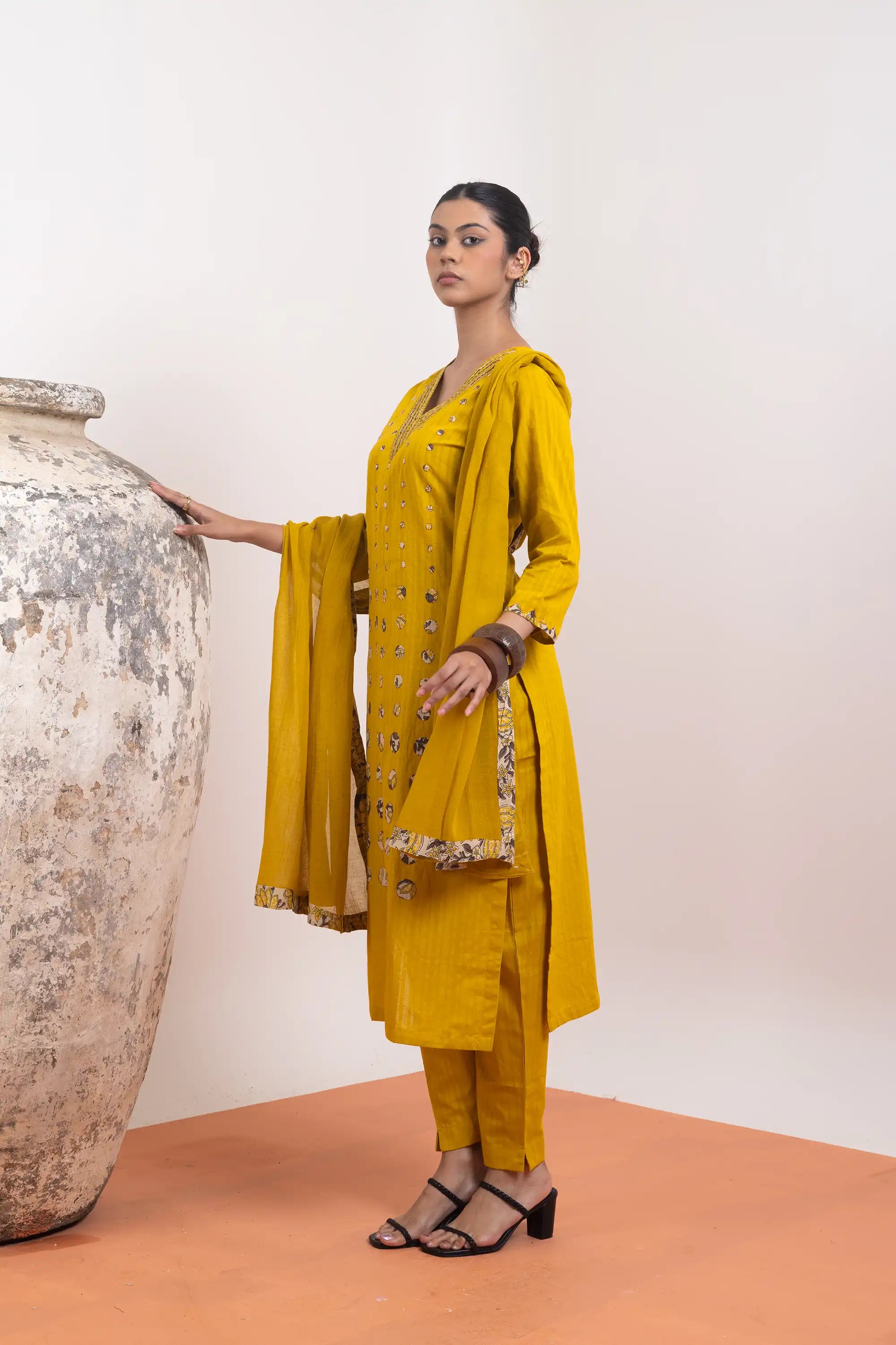 PAYAL Bright Yellow Kurta Suit Set