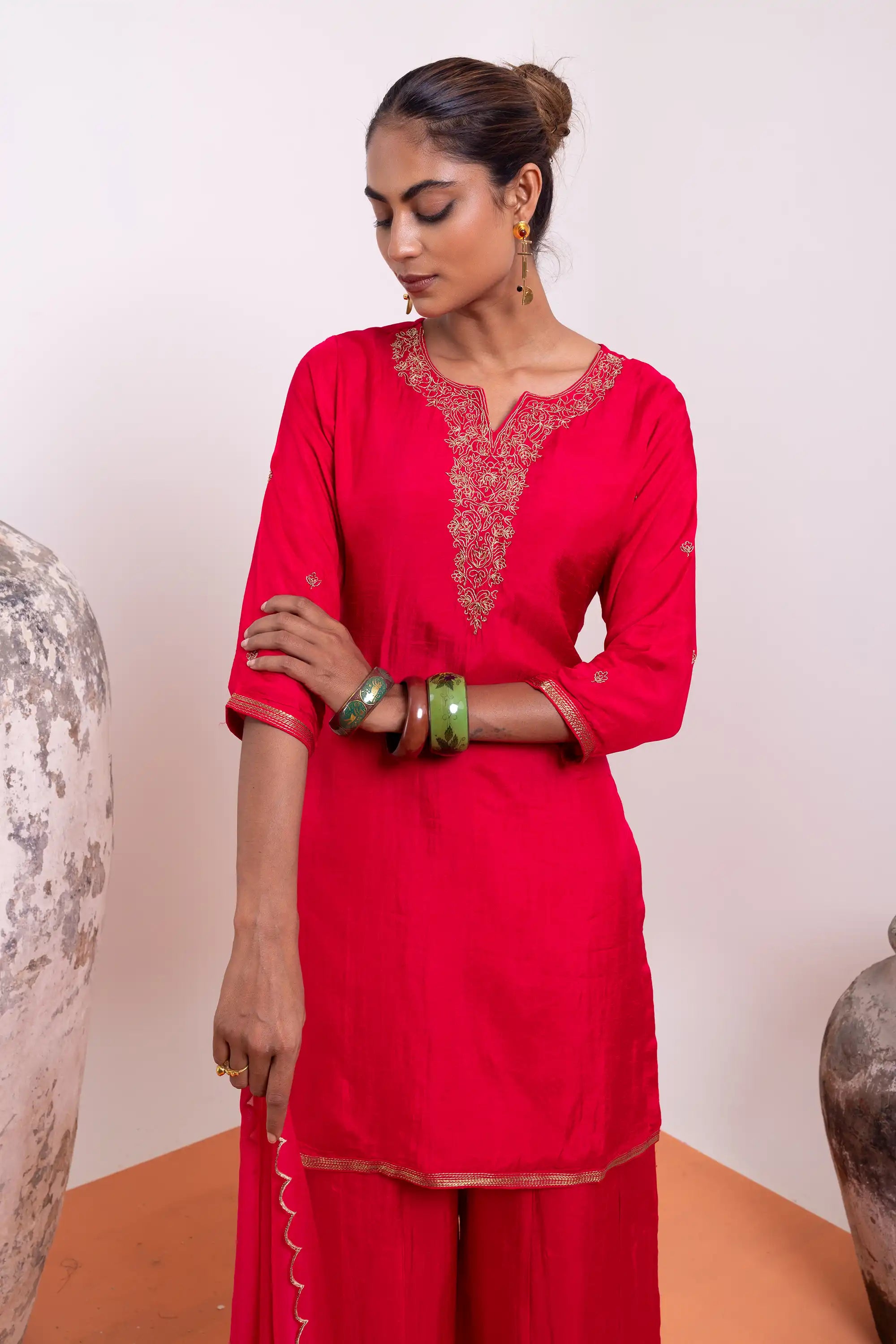 PAYAL Rose Pink Kurta Suit Set for Special Occasions