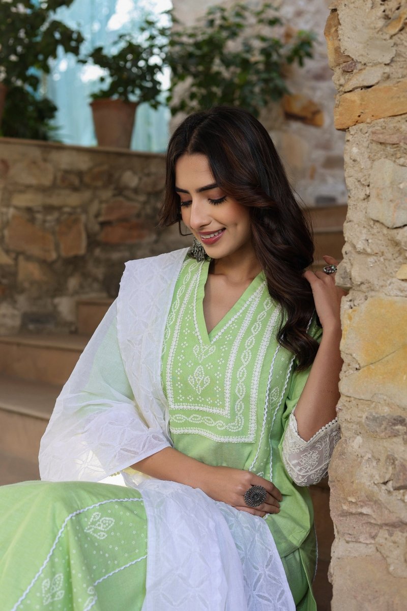 PAYAL Casual Mint Green Kurta Suit Set for Everyday - Payal