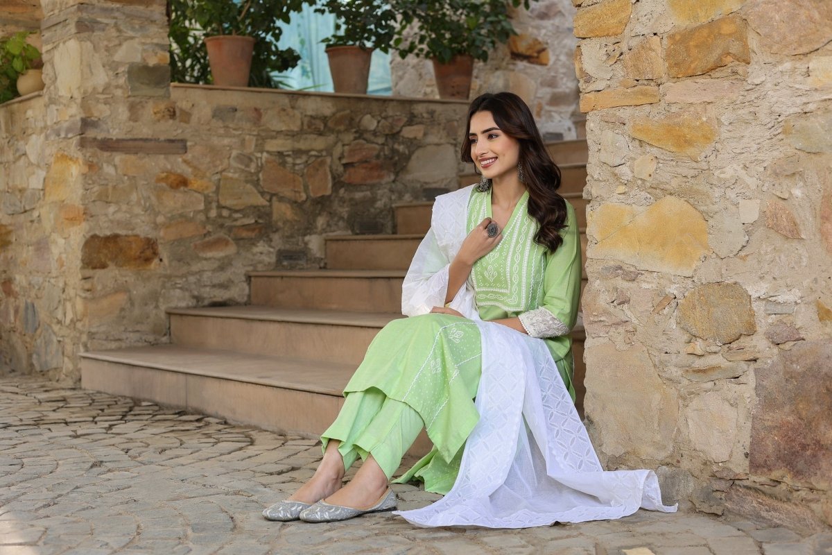 PAYAL Casual Mint Green Kurta Suit Set for Everyday - Payal