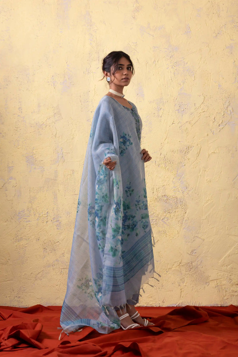 PAYAL Light Blue Kurta Suit Set for Anyday - Payal