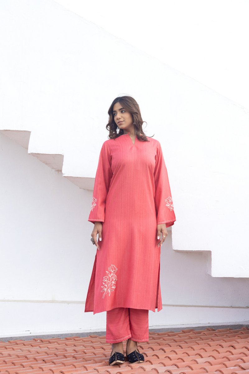 WOK Crimson Peach Co - Ord Set - Payal