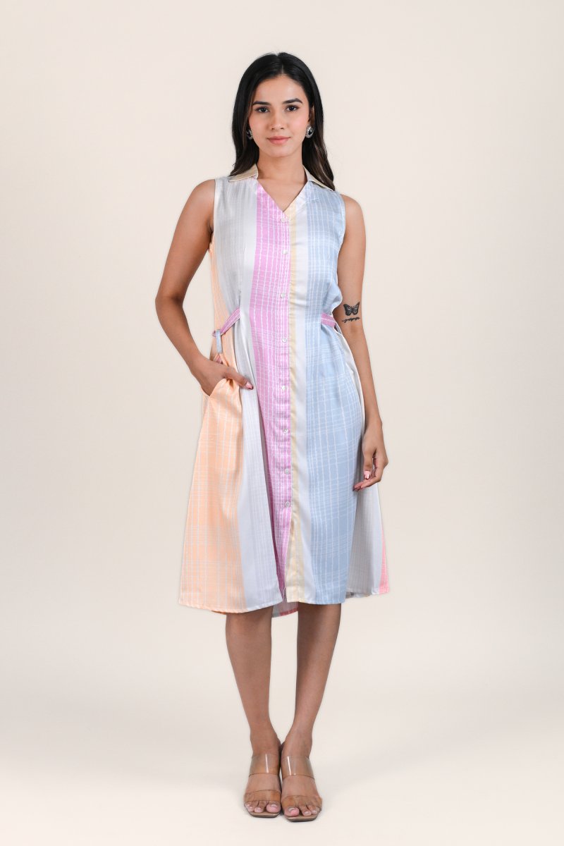 WOK Pastel Dream Button Down Dress - Payal