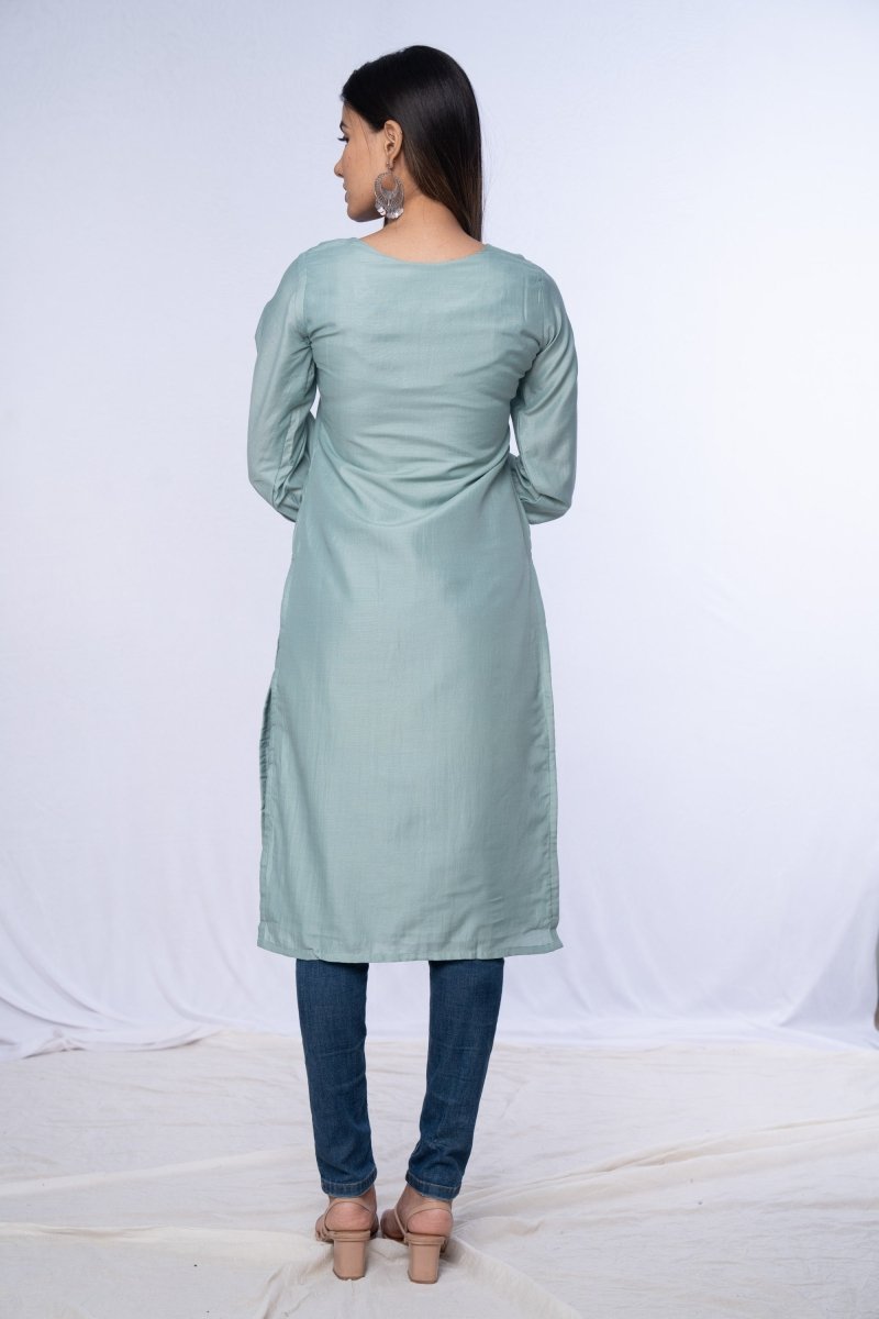 WOK Casual Solid Kurta - Payal